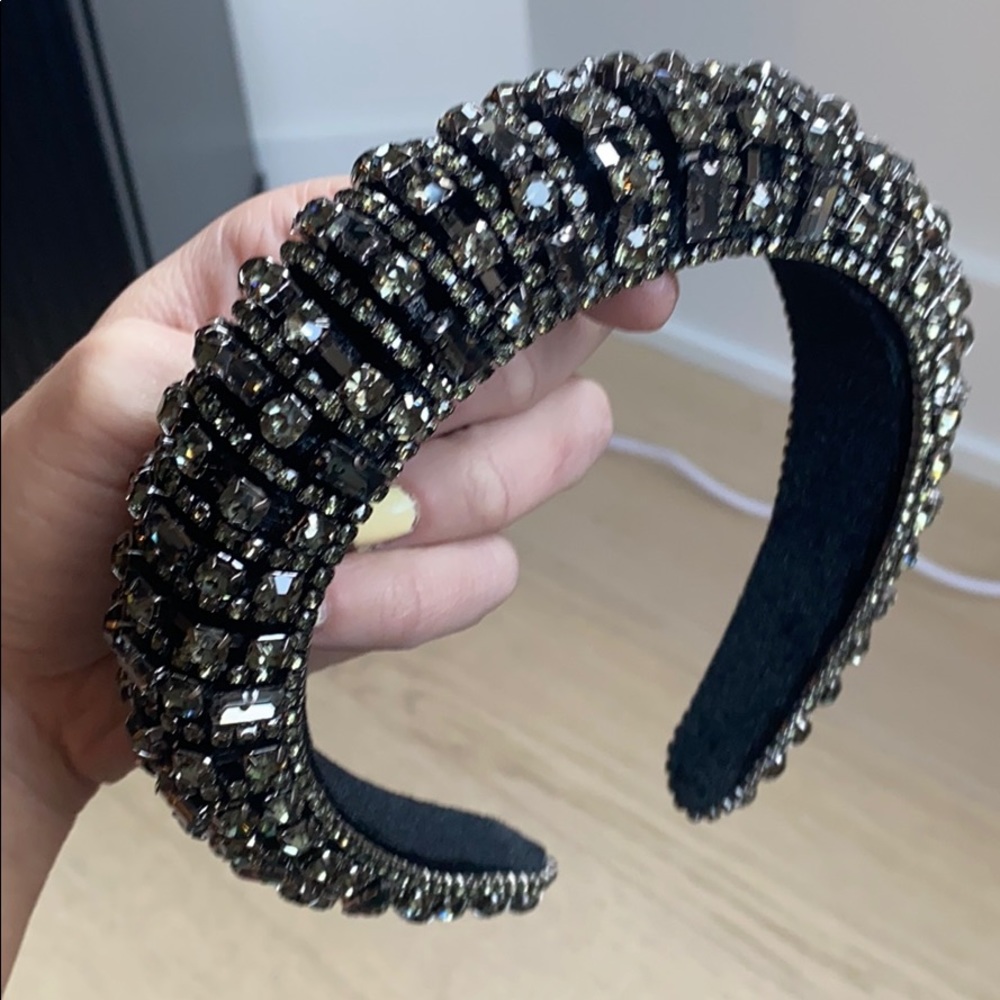 Crystal velvet headband new